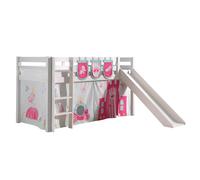 Pack - Lit Enfant Toboggan, Tente & 3 Pochettes Pino Princesse Blanc