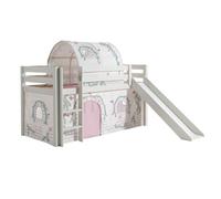 Pack - Lit Enfant Toboggan, Tente & Tunnel "Pino Birdy" Blanc