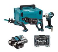 Pack lot Plombier DHR202 + DJR183 + DTD156 (2x5.0Ah) en Makpac - MAKITA