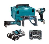 Pack lot Plombier DHR202 + DTM51 + DTD156 (2x5.0Ah) en Makpac - MAKITA