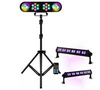Pack Lumière Portique Mooving LEDBAR-ASTRO-RC - 2 Barres Lumière noire UV LED-UVBAR6 Soirée Ambiance Dj Bar Discothèque Club Fête