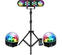 Pack lumières LyteQuest RAINBOW, Portique, PAR LED, BOULES LUMINEUSE, Mode Audio, Auto, Télécommande, SONO DJ Animation