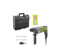 Pack Marteau perforateur RYOBI SDSPlus 680 W RSDS680-KA2 - Kit 3 burins SDS+ RIOBY 1 pointe - 1 plat - 1 bêche - RAKSPC03
