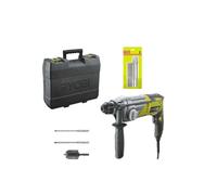 Pack Marteau perforateur RYOBI SDSPlus 680 W RSDS680-KA2 - Kit 3 forets RYOBI plus 2 burins SDS+ - RAKSP05