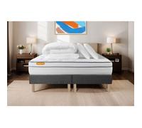 Pack matelas 160x200 + double sommiers 80x200 Memo Luxe Ressorts ensachés + mémoire de forme 5 zones de confort