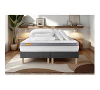 Pack matelas 180x200 + double sommiers 90x200 Memo Zen Mousse à mémoire de forme 5 zones de confort MAXI épaisseur
