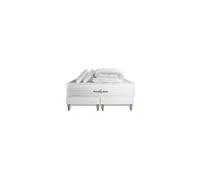 Pack matelas a memoire de forme maxi epaisseur Buckingham 180x200cm + double sommier 90x200 cm + 2 oreillers + 1 couette