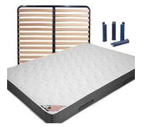 Pack Matelas + AltoLattes 140x190 + Pieds - BERMUDES - ALTOBUY G