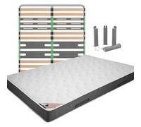 Pack Matelas + AltoZone 140x190 + Pieds - BERMUDES - ALTOBUY G
