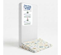Pack Matelas Bébé 60x120 Cm + Plan Incliné Coton Sweety - Confort Souple Et Position Idéale Rose 60X120
