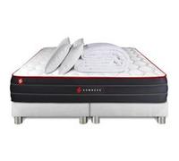 Pack matelas BOOST 200x200 + double sommiers blanc 100x200 + Couette + 2 oreillers G