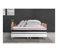 Pack matelas ENERGY 160x200 + double sommiers blanc 80x200 + Couette + 2 oreillers
