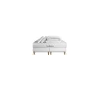 Pack matelas LANCASTER 180x200 + double sommiers blanc 90x200 + Couette + 2 oreillers