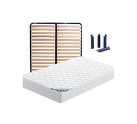 Pack Matelas + Lattes 120x190 + Pieds - CHYPRE -