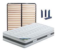 Pack Matelas + Lattes 140x190 + Pieds - SEYCHELLES -