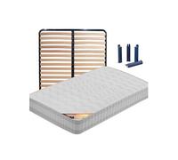 Pack Matelas + Lattes 140x190 + Pieds - TAHITI -