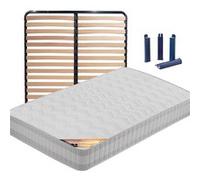 Pack Matelas + Lattes 140x190 + Pieds - TAHITI - ALTOBUY G