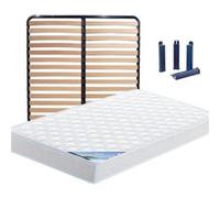 Pack Matelas + Lattes 140x200 + Pieds - IBIZA - ALTOBUY G