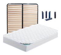 Pack Matelas + Lattes 160x200 + Pieds - CHYPRE - ALTOBUY G