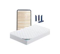 Pack Matelas + Lattes 90x190 + Pieds - CHYPRE -