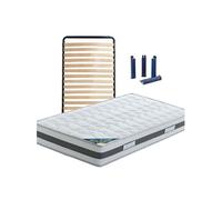 Pack Matelas + Lattes 90x190 + Pieds - SEYCHELLES - ALTOBUY G