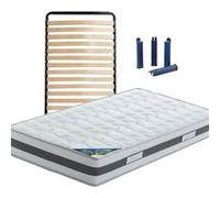 Pack Matelas + Lattes 90x190 + Pieds - SEYCHELLES -