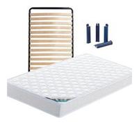 Pack Matelas + Lattes 90x200 + Pieds - CHYPRE - ALTOBUY G