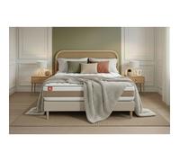 Pack matelas LE DÉLICAT 140x200 Ressorts ensachés et Mémoire de forme + sommier Beige