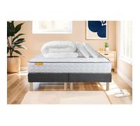 Pack matelas Memo + double sommiers 160x200 + 2 oreillers mémoire de forme