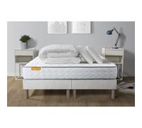 Pack matelas Memo + double sommiers 180x200 + 2 oreillers memoire de forme
