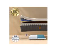 EMMA | Pack Matelas Emma Original Edition Hybride 140x200 cm + 2 Oreillers Emma Original Adapt | Mémoire de forme + Ressorts