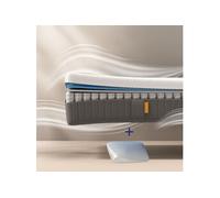 EMMA Pack Matelas Emma Original Lite+ 90x200 + Oreiller Emma Original Confort Elite 70x40 Ressorts + Mémoire de Forme Housse Plus Respirante