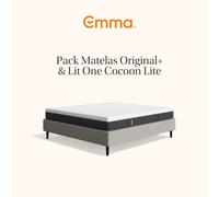 EMMA I Pack Matelas Emma Original+ 140x190cm + Lit Emma One Cocoon Lite