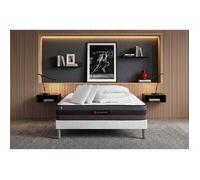 Pack matelas REGEN 140x190 + sommier blanc + Couette + 2 oreillers 140 x 190 cm Blanc