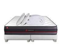 Pack matelas REGEN 180x200 + double sommiers blanc 90x200 + Couette + 2 oreillers G