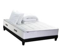 Pack Matelas Ressort 7 zones + Mémoire de forme + Sommier + couette + oreillers BELLAGIO Fabriqué en France 140 x 190 cm G