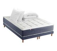 Pack Matelas Ressort 7 Zones Memoire De Forme Sommier Couette Oreillers King Style 160x200. G