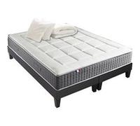 Pack Matelas Ressort 7 zones + Sommier + couette + oreillers Fabriqué en France MAX 2x90 x 200 G