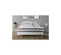 PACK matelas + sommier 140x200 Memo Plus Mémoire de forme 3 zones + 2 oreillers + couette