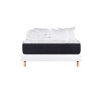 Pack Matelas + Sommier Tapissier Blanc 160x200 cm + 2 Oreillers + 1 Couette - SELIAN - ALTOBUY