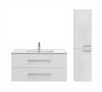 Pack meuble vasque 100 cm JACOB DELAFON Ola up blanc + colonne