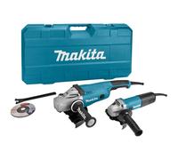 Pack Meuleuses d'angles 125 mm 840W et 230 mm 2200W en coffret standard - MAKITA - DK0053G