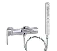 Pack mitigeur bain douche JACOB DELAFON Aléo+ + douchette Shift+ carée + flexible à écrou 175 cm