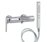 Pack mitigeur bain douche JACOB DELAFON Aléo+ + douchette Shift+ carée + flexible lisse 160 cm