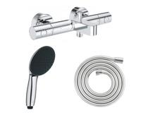 Pack mitigeur bain douche thermostatique GROHE Precision Get + Douchette GROHE Vitalio Start 100 + Flexible 2000