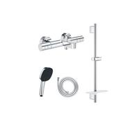 Pack mitigeur BD thermostatique Grohtherm 800 Cosmopolitan + Douchette Vitalio Comfort + Barre + Flexible