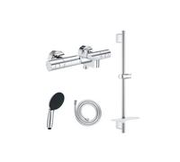 Pack mitigeur BD thermostatique Grohtherm 800 Cosmopolitan + Douchette Vitalio Start 110 + Barre Quickflix + Flexible