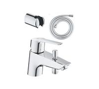Pack mitigeur mécanique bain douche Start + Flexible douche VitalioFlex Comfort 1750 + Support mural