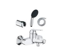 Pack mitigeur mécanique Swift + Douchette 2 jets GROHE Vitalio Start 110 + Flexible1750 mm et support