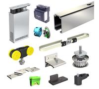 Pack motorisation SLID'UP M300 pour 2 portes coulissantes en bois - filaire